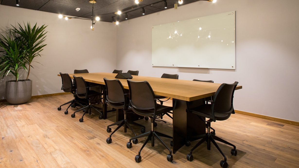 All members have access to a variety of conference rooms.