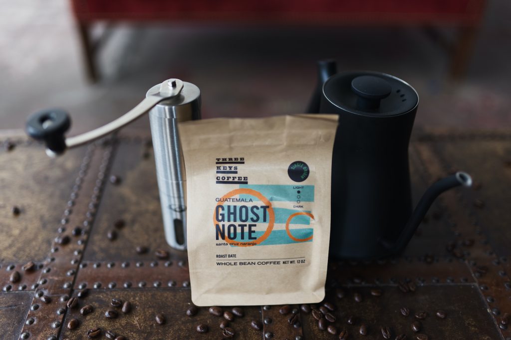 Tio likes using Three Keys’ Ghost Note coffee to make Americanos. (John Bogna)