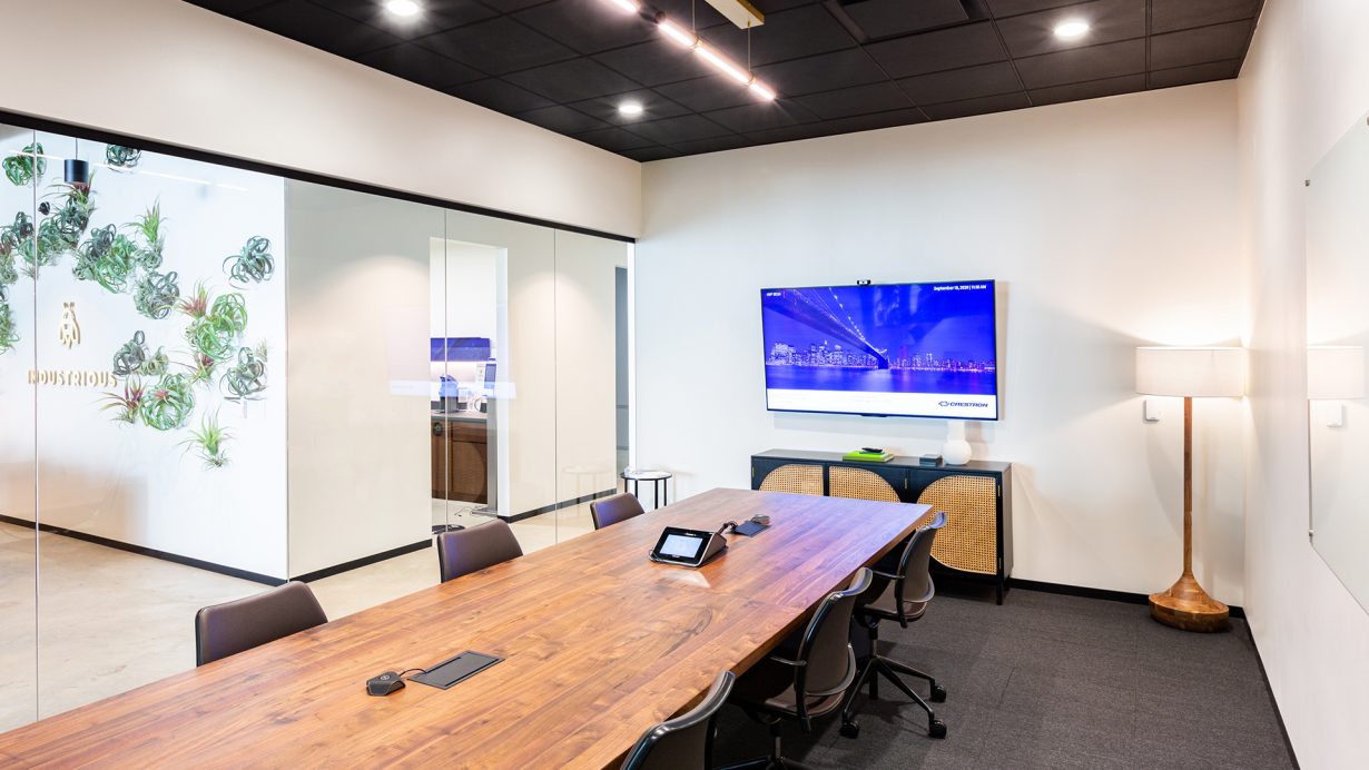 A/V equipment makes it easy to connect with remote team members or clients.