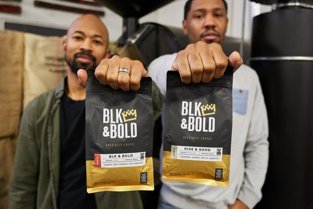 Pernell Cezar and Rod Johnson, the cofounders of BLK & Bold. (Courtesy BLK & Bold)